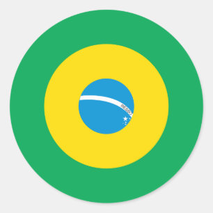 Brasilianischer Mod-Round-Sticker Runder Aufkleber
