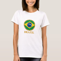 Brasilianischer Nationalstolz Kreisflaggenabzeiche