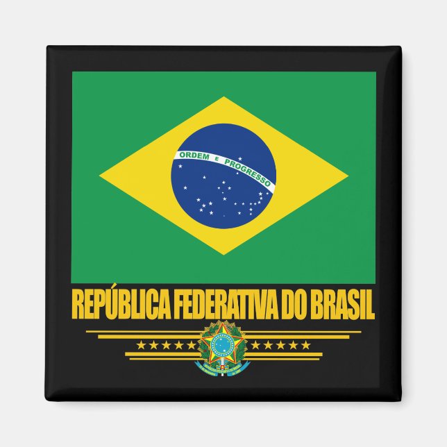 Brasilianischer Pride Magnet (Vorne)
