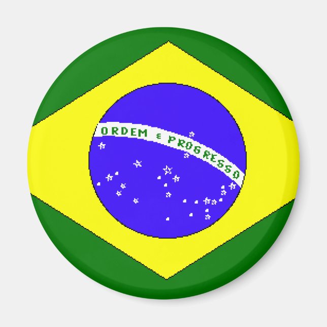 Brasilianischer Pride Magnet (Vorne)