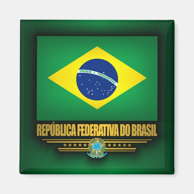 Brasilianischer Pride Magnet (Vorne)