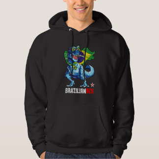 Brasilianischer Rex Stolz Brasilianische Flagge Sp Hoodie