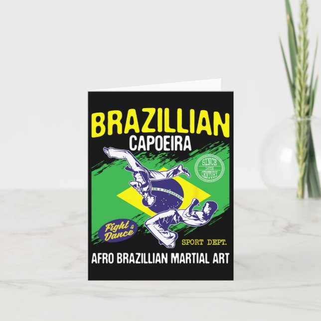 Brasilianisches Capoeira - Martial Arts Lover Danc Karte (Vorderseite)