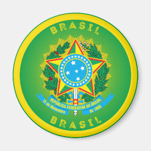 Brasilianisches Erbe-Emblem Magnet