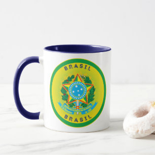 Brasilianisches Erbe-Emblem Tasse