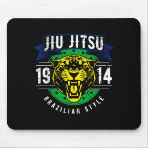 Brasilianisches Jiu Jitsu 1914 Jaguar Kopf BJJ Bra Mousepad