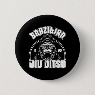 Brasilianisches Jiu Jitsu BJJ Gorilla MMA Button