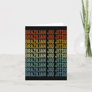 Brasilianisches Jiu Jitsu BJJ Karte