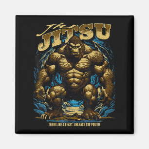 Brasilianisches Jiu Jitsu __ Cooler MMA-Kämpfer Ag Magnet