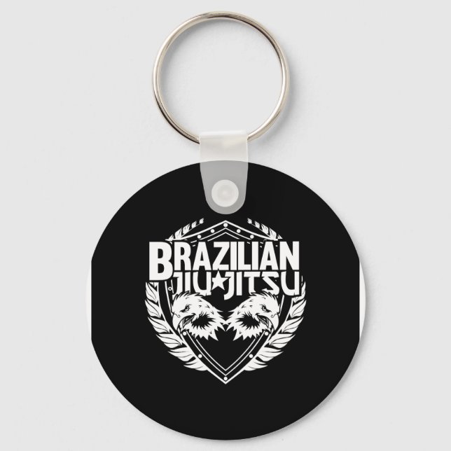 Brasilianisches Jiu Jitsu Emblem Schlüsselanhänger (Vorderseite)