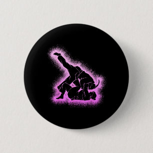Brasilianisches Jiu Jitsu Frauen Mädchen Jiujitsu Button