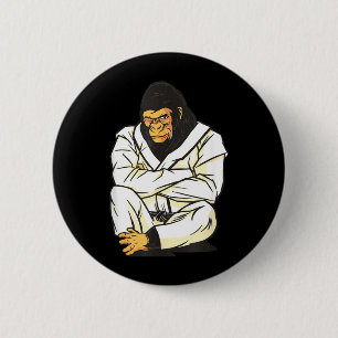 Brasilianisches Jiu Jitsu Judo Gorilla Button