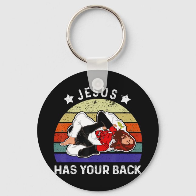 Brasilianisches Jiu Jitsu Shirt Jesus Shirt Jesus  Schlüsselanhänger (Vorderseite)