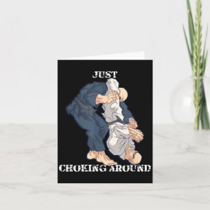 Brasilianisches Jiu-Jitsu-Würgen lustiges MMA-Gesc Karte