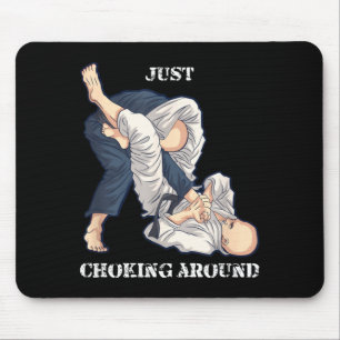 Brasilianisches Jiu-Jitsu-Würgen lustiges MMA-Gesc Mousepad