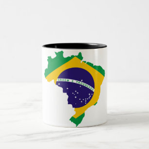 Brasilianisches Land Zweifarbige Tasse