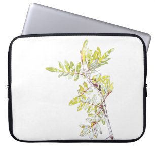 Brasilianisches Leaf-Muster für die holzige Pflanz Laptopschutzhülle