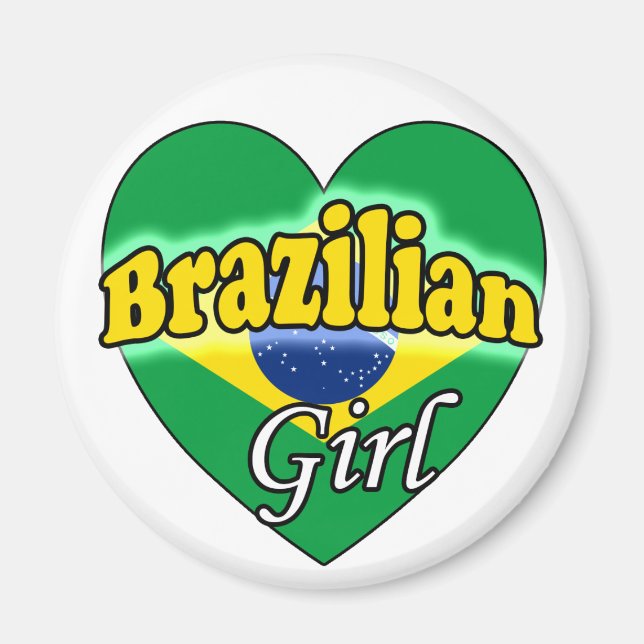Brasilianisches Mädchen Magnet (Vorne)