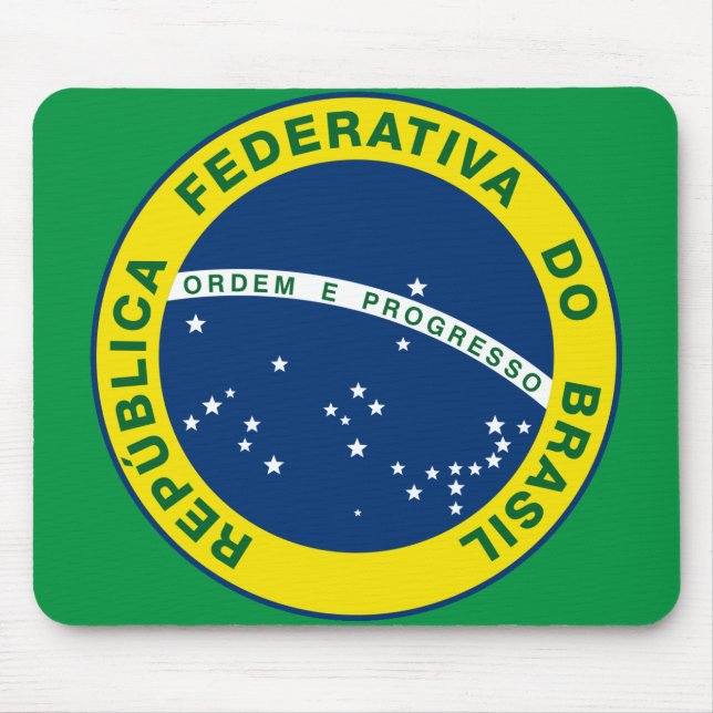 Brasilianisches nationales Siegel Mousepad (Vorne)