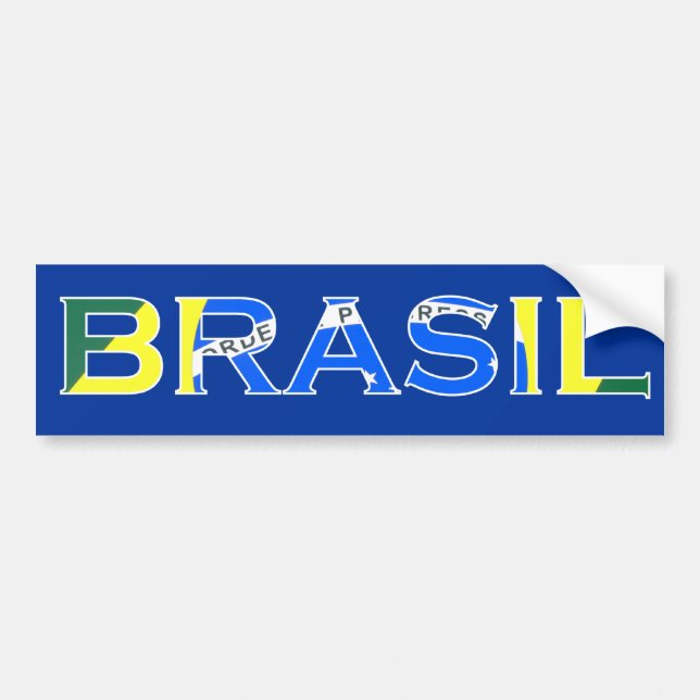 "Brasilien" Aufkleber Autoaufkleber (Vorne)