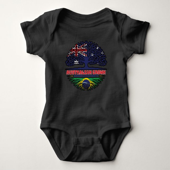 Brasilien Australisch Australien Tree Roots Baby Strampler (Vorderseite)