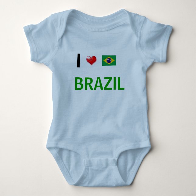 Brasilien Baby Strampler (Vorderseite)