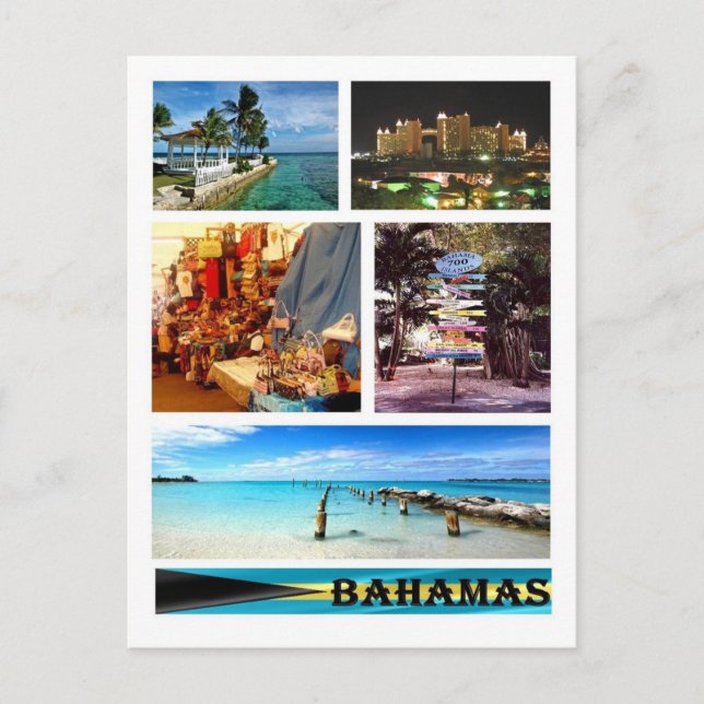Brasilien - Bahamas - Mosaik - Postkarte (Vorderseite)