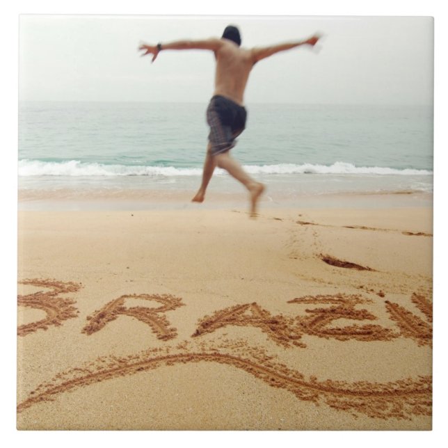 BRASILIEN Barecher mit Anzug Fliese (Vorderseite)