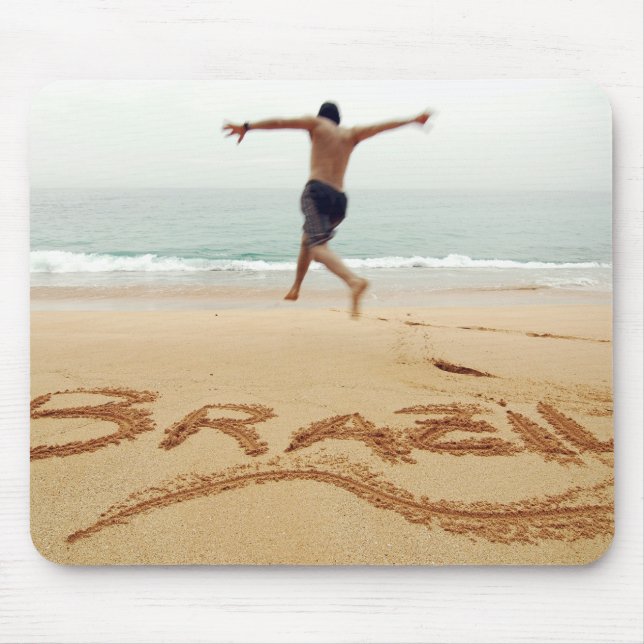 BRASILIEN Barecher mit Anzug Mousepad (Vorne)