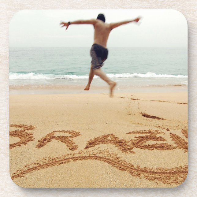 BRASILIEN Barecher mit Anzug Untersetzer (Vorderseite)