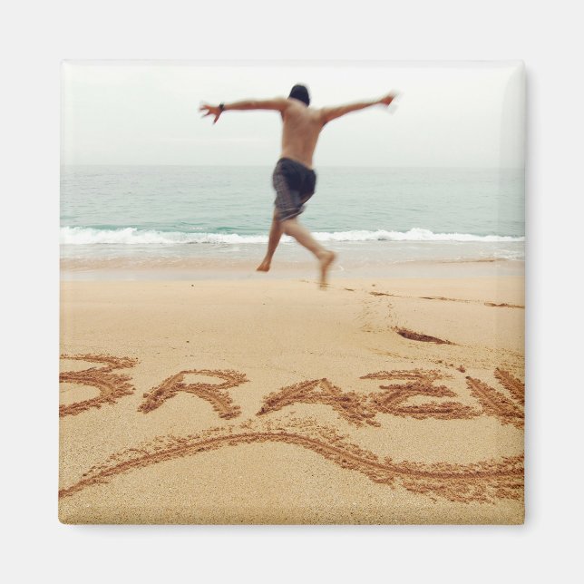 BRASILIEN. Barechest man mit einem Anzug Magnet (Vorne)