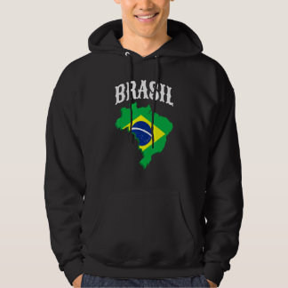 Brasilien Brazil Pride-Flagge Hoodie