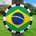 Brasilien Dartboard & Brazilian Flag / Spielbrett Dartscheibe<br><div class="desc">Dartboard: Brasilianische Fahnen,  Familienspass-Spiele - Liebe mein Land,  Sommerspiele,  Ferien,  Vatertag,  Geburtstagsparty,  Uni-Schüler / Sportfans</div>