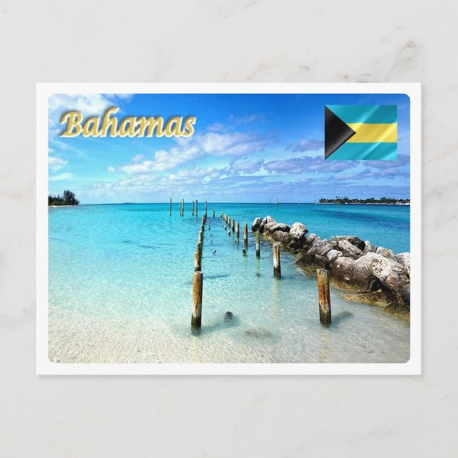 Brasilien - Die Bahamas - Jaws Beach - Postkarte (Vorderseite)