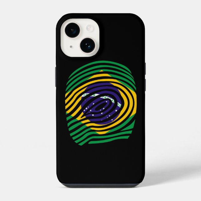 Brasilien DNA iPhone 14 Hülle (Rückseite)