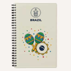 Brasilien-Erbe & Samba-Rhythmus-Fotoarchiv Notizbuch