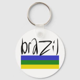 Brasilien-Farben! Schlüsselanhänger