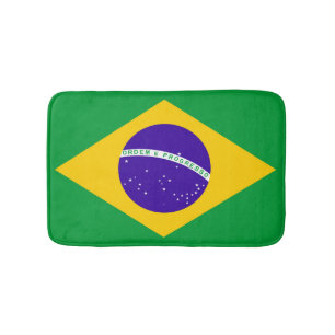 Brasilien-Flagge Badematte
