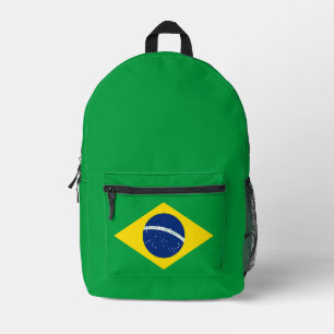 Brasilien-Flagge Bedruckter Rucksack