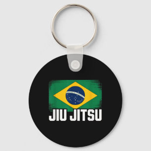 Brasilien-Flagge für brasilianische Jiu Jitsu-Fans Schlüsselanhänger