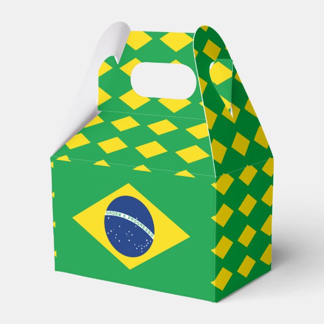 Brasilien-Flagge GefälligkeitsBox Geschenkschachtel (Vorderseite)