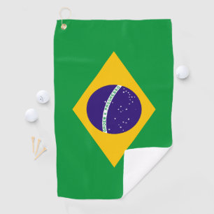 Brasilien-Flagge Golfhandtuch