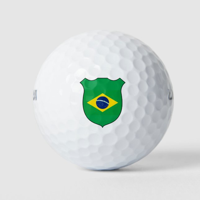 Brasilien Flagge Grand Patriotic Golfball (Vorderseite)