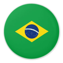Brasilien-Flagge Keramikknauf