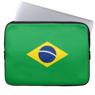 Brasilien-Flagge Laptopschutzhülle