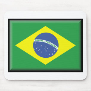 Brasilien-Flagge Mousepad