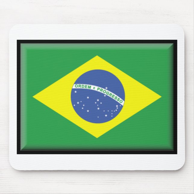 Brasilien-Flagge Mousepad (Vorne)