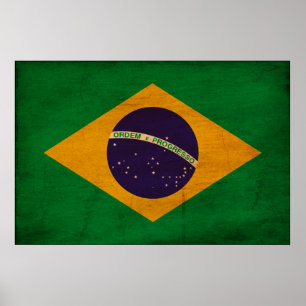 Brasilien-Flagge Poster