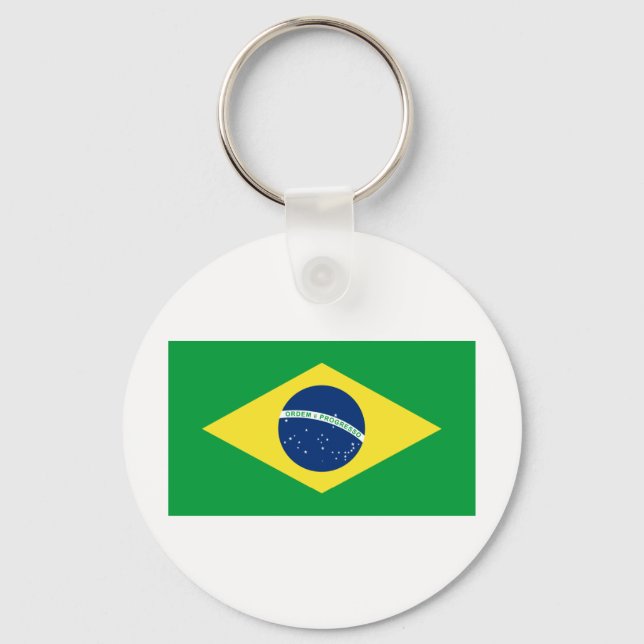 Brasilien-Flagge Schlüsselanhänger (Vorderseite)