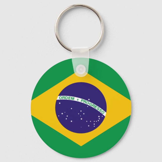 Brasilien-Flagge Schlüsselanhänger (Vorderseite)